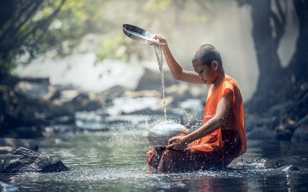 child in water