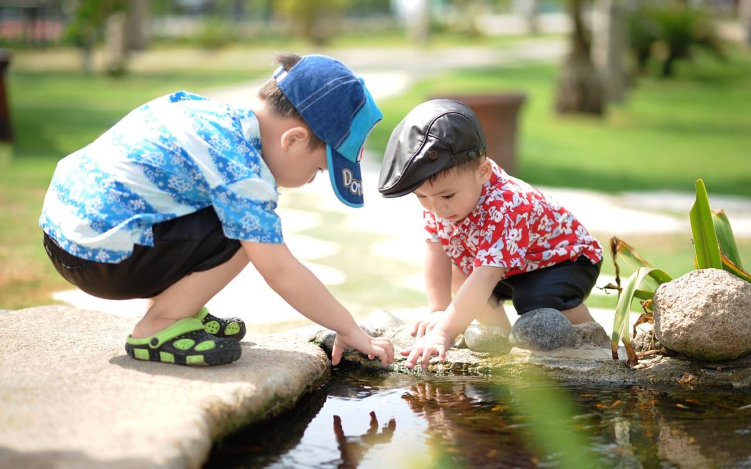 little boys playing