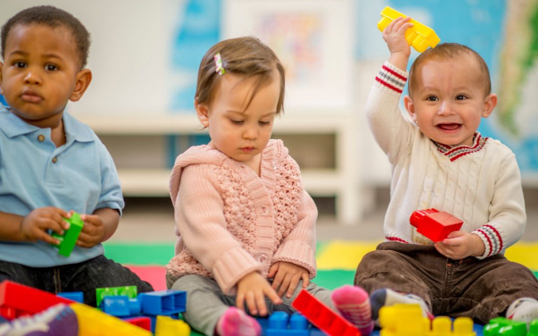 babies playing